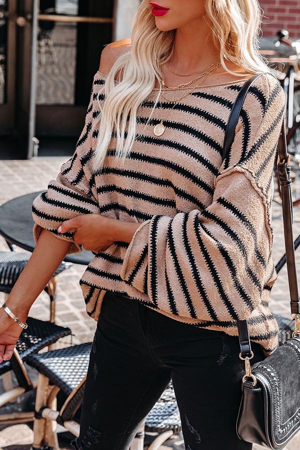 Street Style Striped Loose Sweater