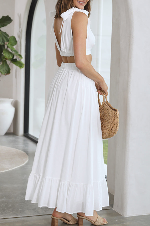 Crop Top and Maxi Skirt