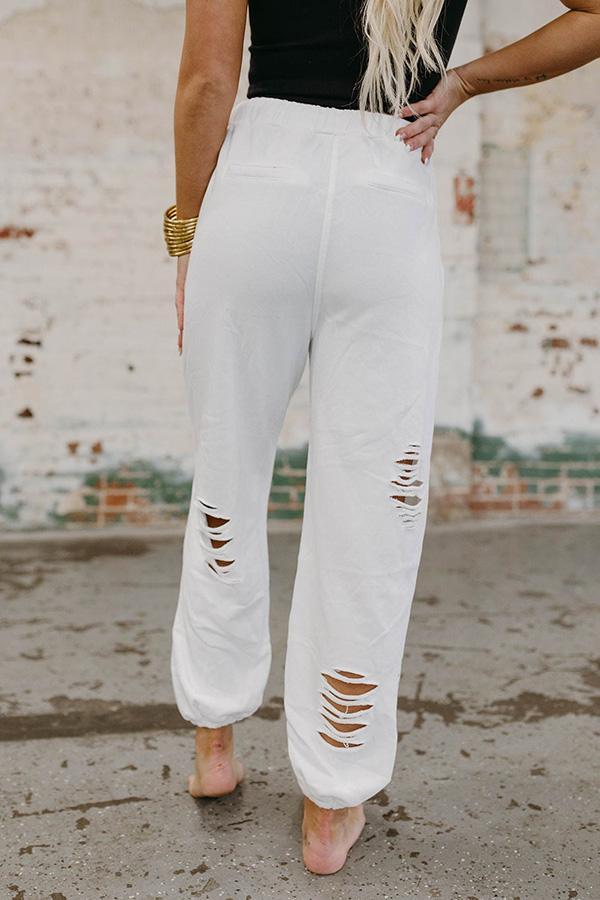 Retro Distressed Sweatpants