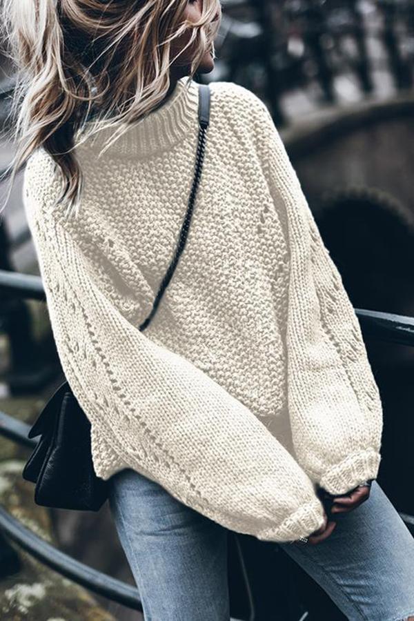 Pure Color Simple Loose Sweater