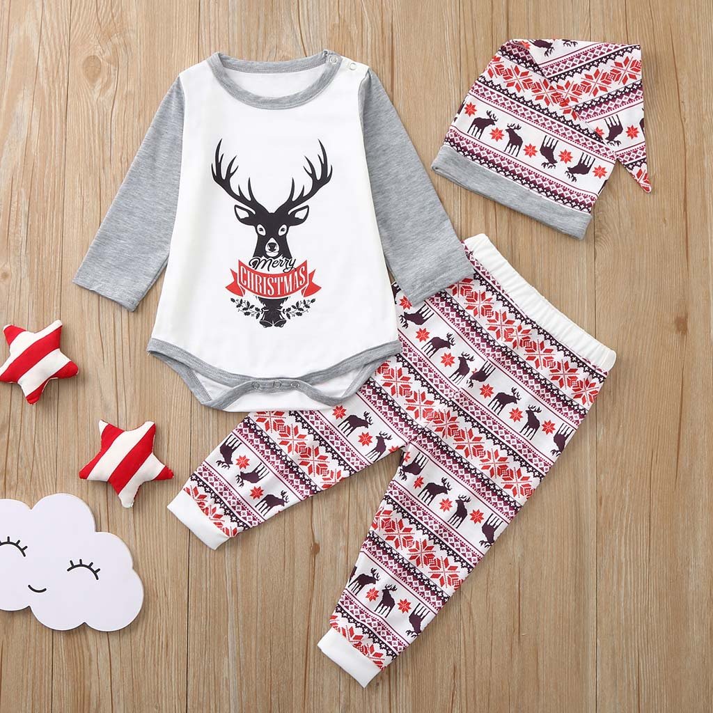 Family Christmas Pjs Matching Sets Baby Christmas Matching Jammies for Adults and Kids Holiday Xmas Sleepwear Set