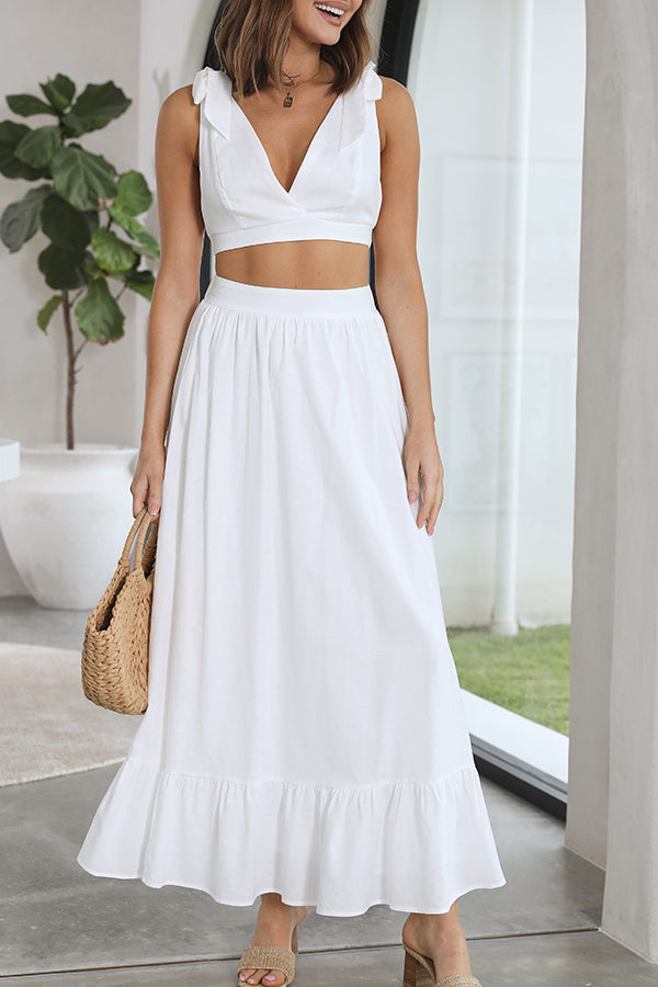 Crop Top and Maxi Skirt