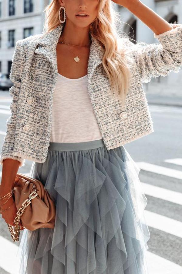 Leighton Tweed Crop Jacket